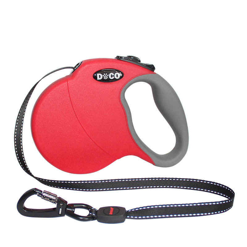 Automatic Retractable Dog Leash – Tangle-Free, One-Button Brake & Lock Control