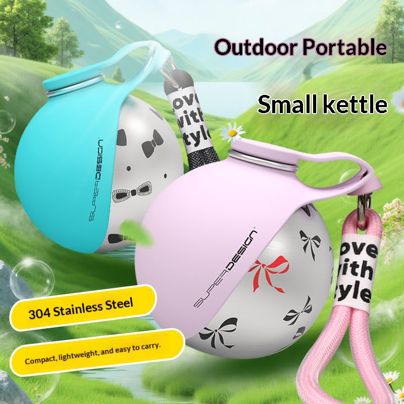 Portable Dog Water Bottle – Leak-Proof Travel Water Dispenser with Built-In Bow